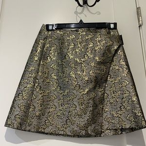 Holiday gold skirt